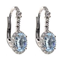 Orecchini Damiani Donna Notte Di San Lorenzo in Oro bianco Acquamarina 0.3 Ct 20076512 - 20076512